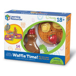 Learning Resources New Sprouts Waffle Time - Breakfast Pretend Play Food Kitchen Toys, Montessori Educational Game, Fine Motor Skills, Gifts for Boys and Girls