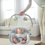 Ingenuity Soothing Baby Bouncer Infant Seat with Vibrations, -Toy Bar & Sounds, 0-6 Months Up to 20 lbs (Morrison)