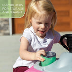Step2 Whisper Ride II Kids Push Cars, Ride On Car, Seat Belt, Horn, Toddlers Ages 1.5 – 4 Years Old, Max Weight 50 lbs., Quick Storage, Stroller Substitute, Pink