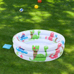 Little Pump Pool, Wear Children Dinosaur Mini Pool, Inflatable for Baby Kids Training Home, Balcony, Beach, Lakeside Dog, Cat Pet House