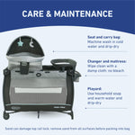 Graco Pack n Play Travel Dome DLX Playard, Astin with Portable Bassinet and Integrated Storage Organizer