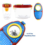 JTCJozz Bug Catcher Kit, Kids Bug Collection Kit, Outdoor Nature Explorer Kit with Tweezers, Magnifying Glass, Science Educational Kit, Bug Observation Container for Boys and Girls