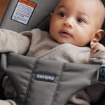 BabyBjörn Bouncer Balance Soft, Dark Gray, Woven/Jersey, Tri-Fabric | 2-in-1 Adjustable Baby Bouncer Seat and Toddler Chair, Newborn to Toddler (8-29 lbs), 4 Positions, Lightweight & Portable