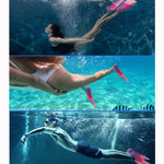 Prsca Kids Swim Fins,Short Youth Fins Swimming Flippers,Swim Training Fins for Lap Swimming,for Children Girls Boys Beginners