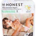 The Honest Company - Eco-Friendly and Premium Disposable Diapers - Pandas, Size 5 (27+ lbs), 20 Count