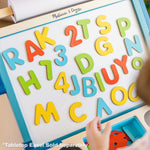 Melissa & Doug Deluxe Magnetic Letters and Numbers Set – 89 Wooden Alphabet Magnets & Numbers, Educational Learning Toys for Preschool Kids Ages 3+