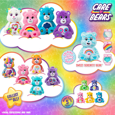 Care Bears 14” Grumpy Bear - Blue Plushie for Ages 4+ – Perfect Stuffed Animal Holiday, Birthday Gift, Super Soft and Cuddly – Good For Girls and Boys, Employees, Collectors