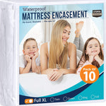 Utopia Bedding Zippered Mattress Encasement Queen, 100% Waterproof Bed Bug and Dust Mite Proof Mattress Protector, Absorbent Six-Sided Mattress Cover