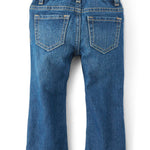 The Children's Place Baby Girls and Toddler Girls Basic Bootcut Jeans, Indigo Stone, 6-9 MONTHS