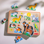 Melissa & Doug Zoo Pet Animals Sound Puzzle – 8-Piece Wooden Peg Puzzle with Light-Activated Sounds, Music Learning Toy for Toddlers and Preschoolers Ages 2+