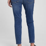 GAP Womens Maternity Inset Panel Skinny Jeans Medium WASH 33LONG