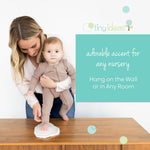 Tiny Ideas DIY No Mess Hanging Ornament Kit, Baby Hand and Footprint Keepsake, Classic Nursery Decor, Ideal Gender Neutral Gift, Baby's First Christmas, White