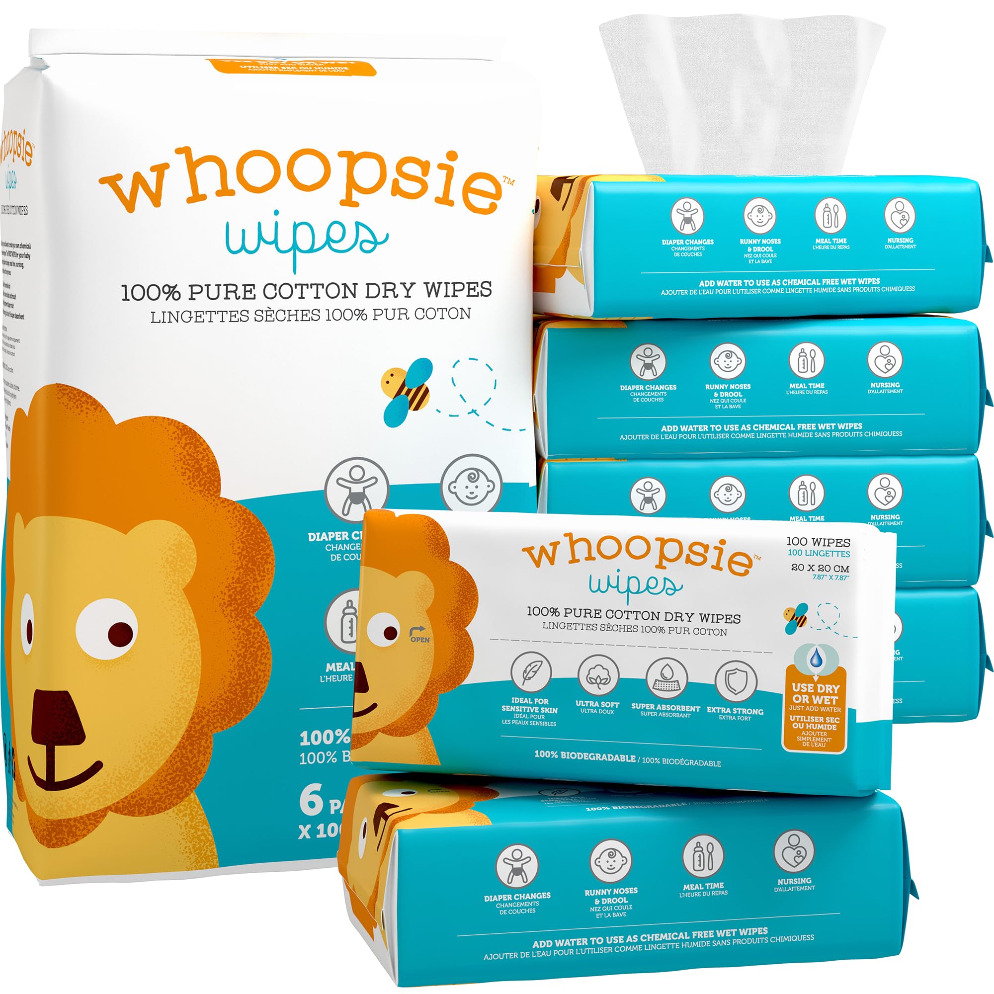 Whoopsie Wipes – The Original 100% Pure Cotton - Whoopsie Wipes - Baby ...