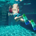 Foyinbet Kids Swim Fins,Kids Flippers Short Youth Fins Swimming Fins for Lap Swimming Training for Children Girls Boys Small