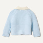 Amazon Essentials x Sofia Grainge Unisex Toddlers' Peter Pan Collar Sweater Jacket, Pale Blue, 2T