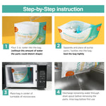 10 Pack Microwave Sterilizer for Baby Bottles Pacifier Sanitizer and Breast Pump Sterilizer Bags Portable Travel Sterilizer for Baby Bottles Pacifiers and Breast Pump Parts