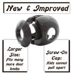 New & Improved - Door knob Baby Safety Cover - 5 Pack - Deter Little Kids from Opening Doors with A Child Proof Door Handle Lock