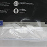 Sealy Luxury Cotton Top Fitted Mattress Pad, Queen White