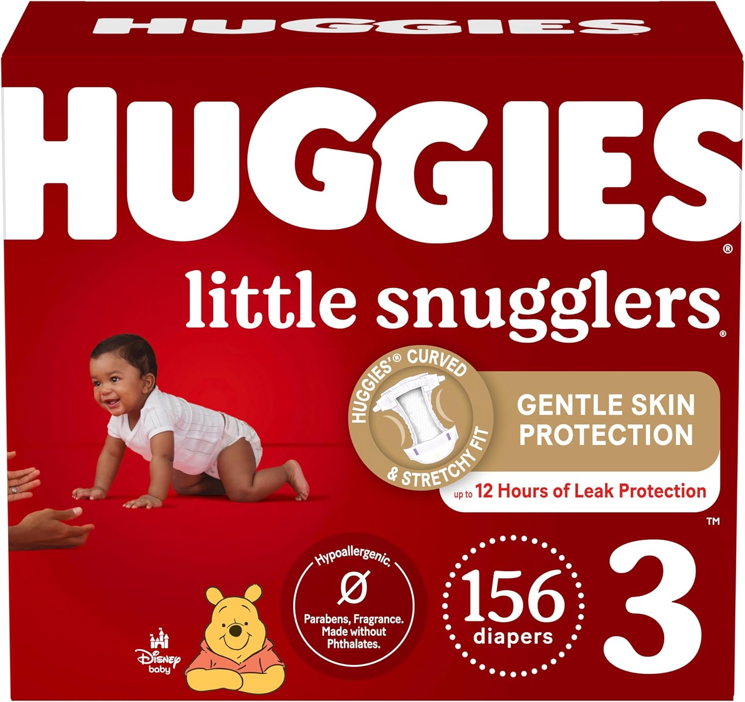 Huggies Size Newborn Diapers, Little Snugglers Baby Diapers, Size Newborn (up to 10 lbs), 31 Count, Packaging May Vary