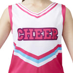 Spooktacular Creations Halloween Girl Cheerleader Outfit, Pink Zombies Cheerleader Costume for Girls Set for Halloween Dress-Up, High School Themed Party (Small, 5-7 yrs)