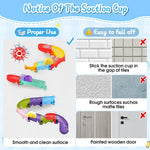 taseyok Toddler Bath Toys, Bathtub Toys Ball Slide Track, DIY Shower Toys with Suction Cups, Christmas Birthday Bath Fun Time Gifts Toys for Girls and Boys Age 2 3 4 5 6
