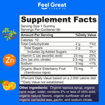 USDA Organic Elderberry Gummies for Kids | Kids Immune Support - Kids Elderberry Gummies with Zinc and Vitamin C - Gluten Free & Vegan Children's Vitamins - 60 Gummies | Sambucus Nigra Supplement