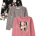 The Children's Place Girls' Long Sleeve Knit Fashion Shirt
