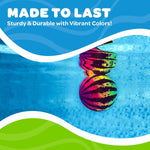 Watermelon Ball JR - Pool Toy for Underwater Games - Durable Ball for Pool Football, Basketball & Rugby - Perfect for Water Parties - Fun for Adults & Kids Alike - Fillable Pool Ball - Ages 6+