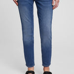 GAP Womens Maternity Inset Panel Skinny Jeans Medium WASH 26REG