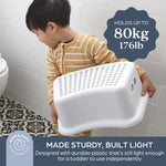 Dreambaby Toilet seat and Step Stool, Grey, 2 Piece Set