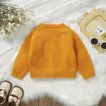 Newborn Baby Girls Knit Cardigans Long Sleeve Crewneck Hollow Knit Thin Sweater Toddler Button Tops Coat Outwear (Yellow-Sunflower, 12-18 Months)