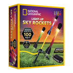 NATIONAL GEOGRAPHIC Air Rocket Toy – Ultimate LED Rocket Launcher for Kids, Jump and Launch The Light Up, Air Powered, Foam Tipped Rockets up to 100 Feet