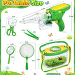 HAIMST Bug Catcher for Kids, Bug Vacuum Catching Kit with Bug Collector Butterfly Net Magnifying Glass Bugs Grabber Insect Catcher Tweezers, Outdoor Explorer Toys Gift for Kids Age 3-12