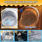 Orzbow Foldable Baby Mosquito Net for Bed with Blackout Canopy, Portable Crib Net Cover Tent for Cots, Playards and Playpen, 0-3 Years Kids Travel & Sleep Mosquito Mesh Cover, Dark Gray