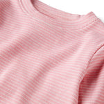 little planet by carter's Girl 2-piece Pajamas made with Organic Cotton, Pink Stripe, 3T