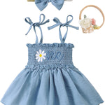 Renotemy Newborn Baby Girl Lace Romper Infant Summer Boho Flower Tulle Dress Party Gifts Newborn Photography Outfits