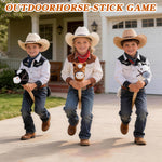 SZBAOLYZ 6-Piece Detachable Stick Horse, Hobby Horse Plush Toy, Kid-Safe Horse on a Stick for Party/Home/Store Decor & Play, Easy Assembly