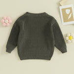 Mubineo Baby Girl Winter Clothes Cute Flower Sweater Crewneck Pullover Long Sleeve Knit Newborn Infant Sweaters (US, Age, 0 Months, 3 Months, Army Green)