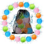 SOPPYCID Reusable Water balloons, Summer Toy Water Toy for Boys and Girls, Pool Beach Toys for Kids ages 3-12, Outdoor Activities Water Toys Self Sealing Water Splash Ball for Fun (6Pack)