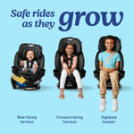 Graco Turn2Me 3-in-1 Rotating Car Seat, Rear Facing, Forward Facing Car Seat, High Back Booster, Lilac Mod