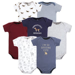 Hudson Baby Unisex Baby Cotton Bodysuits, Boy Dogs, 3-6 Months
