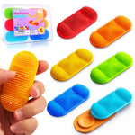 LESONG Fidget Sensory Toys for Kids: Layered Bristle Textured Toys with Suction Cup for Autism Kids - Sensory Items for Desk Classroom - Fidgets for Easter Basket Fillers Egg Stuffers