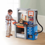 Step2 Deluxe Kids Workbench – Includes 50 Toy Workbench Accessories, Interactive Features for Realistic Pretend Play – Indoor/Outdoor Kids Tool Bench – Dimensions 40.75" H x 34" W x 15" D