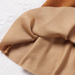 QinCiao Baby Toddler Girl Corduroy Pleated Skirt Mini Tutu Skirt Solid Color Slim Dress Yellow 18-24 Months