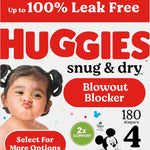Huggies Size 1 Diapers, Snug & Dry Newborn Diapers, Size 1 (8-14 lbs), 128 Count, Packaging May Vary