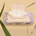 The Honest Company Calm + Cleanse Naturally Scented Wipes | Cleansing Multi-Tasking Wipes | 99% Water, Plant-Based, Hypoallergenic | Lavender, 240 Count