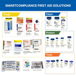 First Aid Only 1000-FAE-0103 SmartCompliance 50-Person OSHA Compliant First Aid Kit for Business, Large Plastic First Aid Cabinet with Medications, 245 Pieces