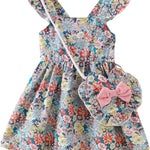 Mioglrie Baby Girl Clothes Newborn Dress Summer Toddler Girls' Clothing Casual Sundress with Cute Bag Infant Outfits