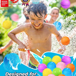 SOPPYCID Reusable Water balloons, Summer Toy Water Toy for Boys and Girls, Pool Beach Toys for Kids ages 3-12, Outdoor Activities Water Toys Self Sealing Water Splash Ball for Fun (6Pack)