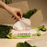 The Honest Company Hydrate + Cleanse Naturally Scented Wipes | Cleansing Multi-Tasking Wipes | 99% Water, Plant-Based, Hypoallergenic | Aloe + Cucumber, 240 Count